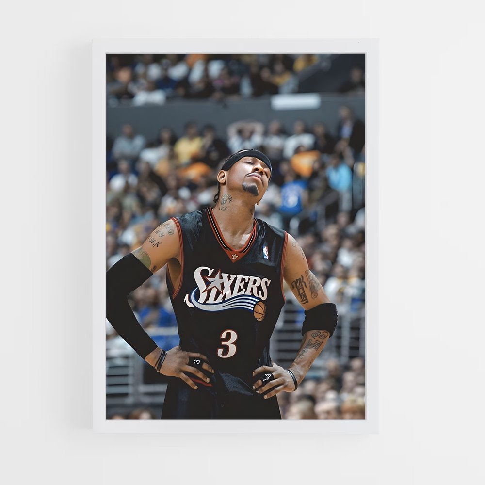 Poster Allen iverson impression – affiche Basketball (vue 3)